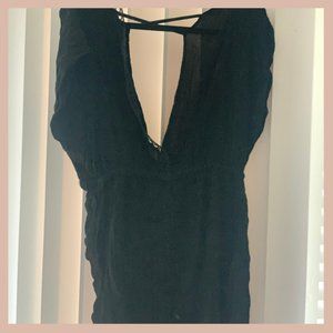 Women's Crochet Insert Cover Up Dress